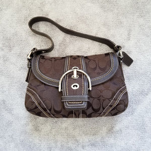 Authentic Brown Signature Coach Bag